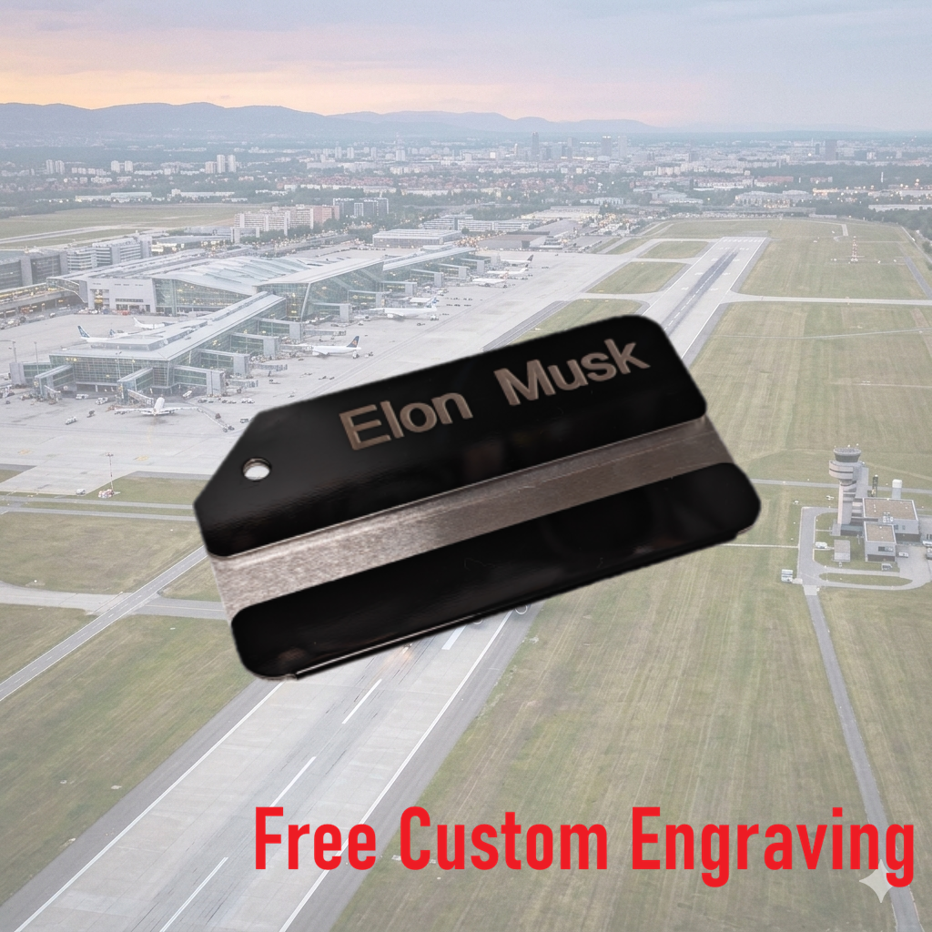 Airbus A380 - Unique Numbered Luggage Tag | Free Custom Engraving