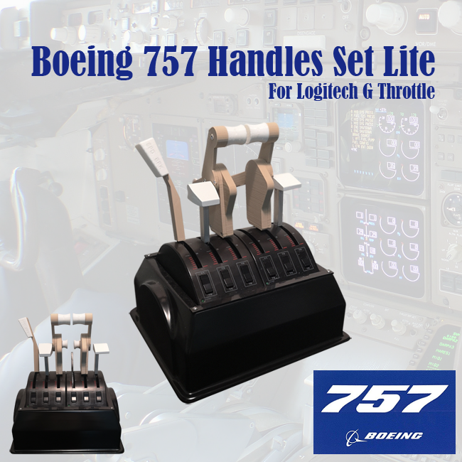 Boeing 757 Handles Set Lite for Logitech G Pro Throttle