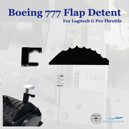 (CHRISTMAS SALE) 777 Flap Detent for Logitech G Pro Throttle