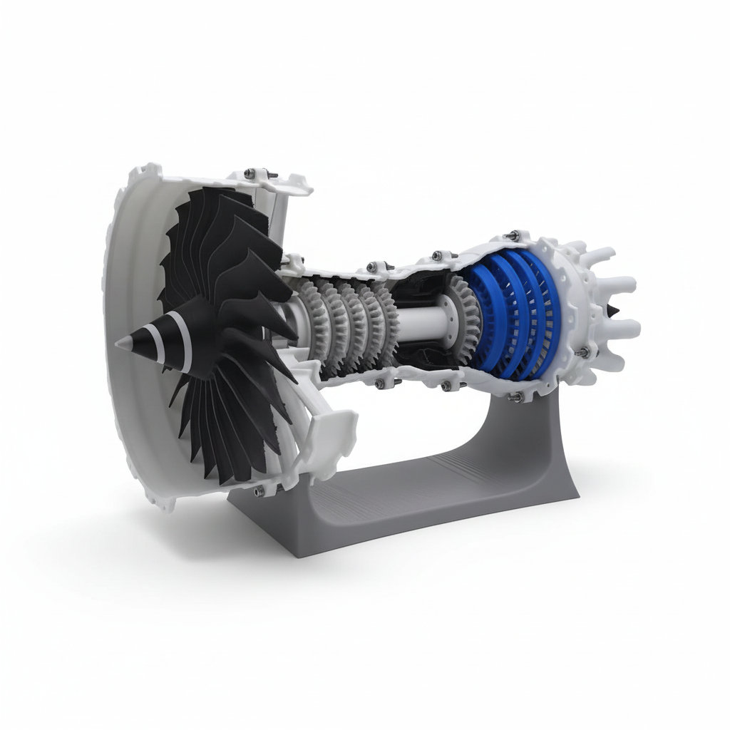 AeroScale Turbofan - Jet Engine Model | STEM Science Display