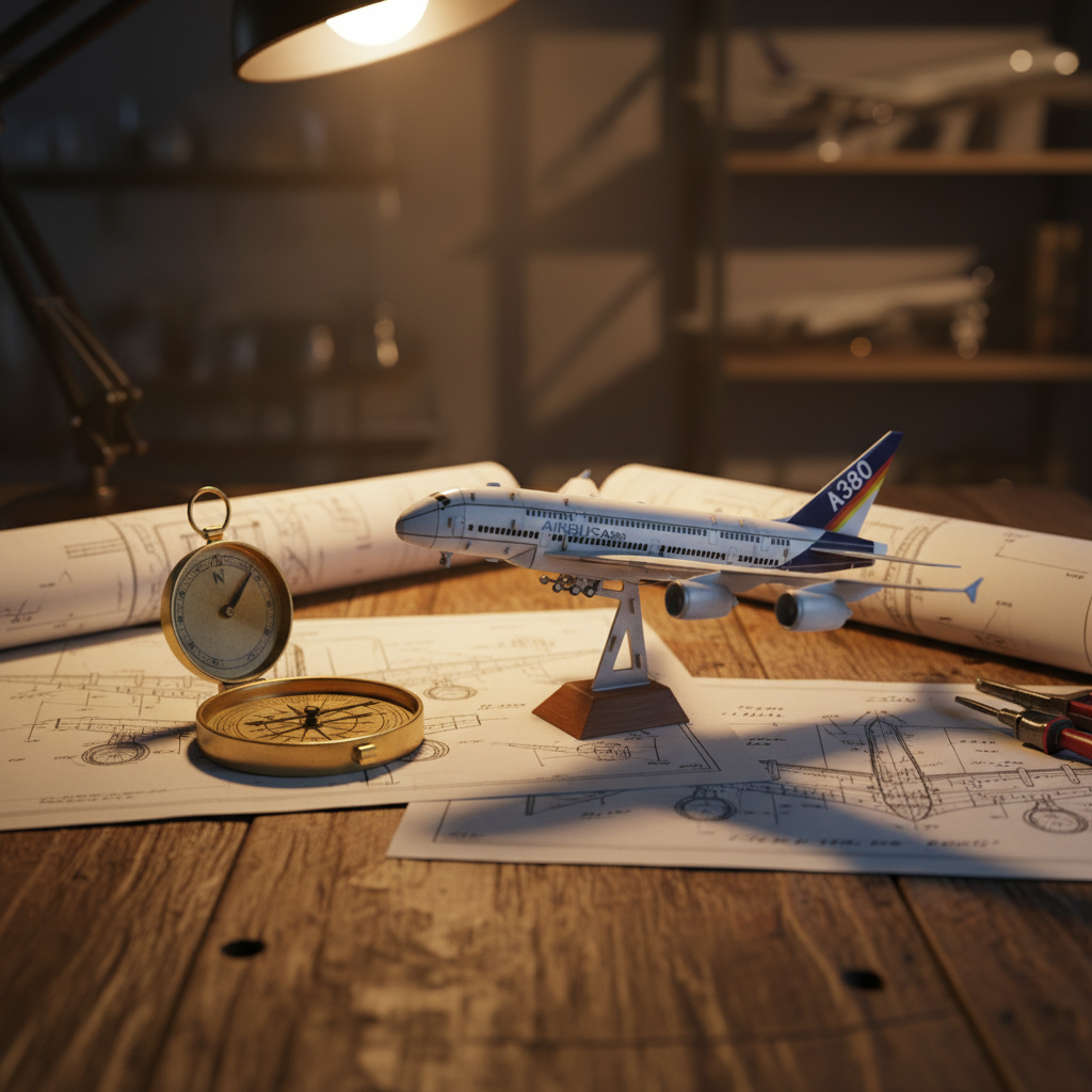 Airbus A380 - 3D Paper Puzzle Kit | Mess-Free DIY Assembly