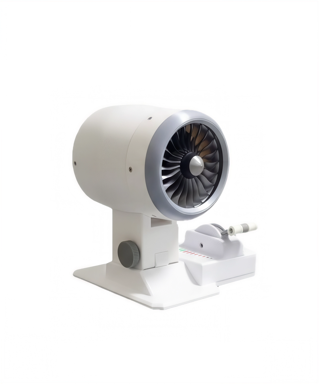Aircraft Engine Desktop Fan | LED Turbine Cooling