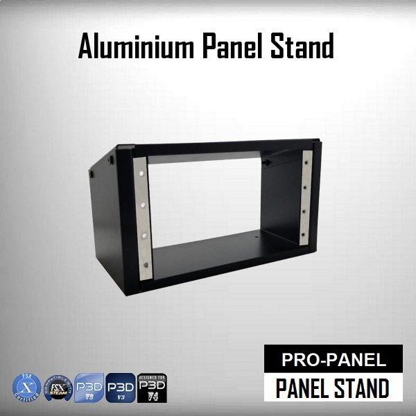 (CLEARANCE GIVEAWAY) Cockpit phD ® Aluminium Panel Stand for PRO-PANEL (Black)