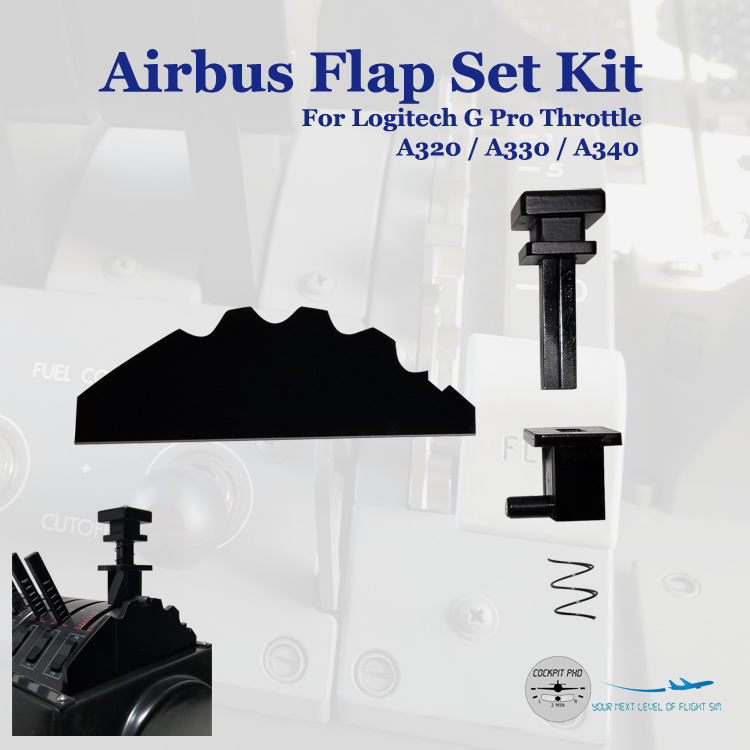 (CHRISTMAS SALE) Airbus (A320 / A330 / A340) Flap Set for Logitech G Pro Throttle
