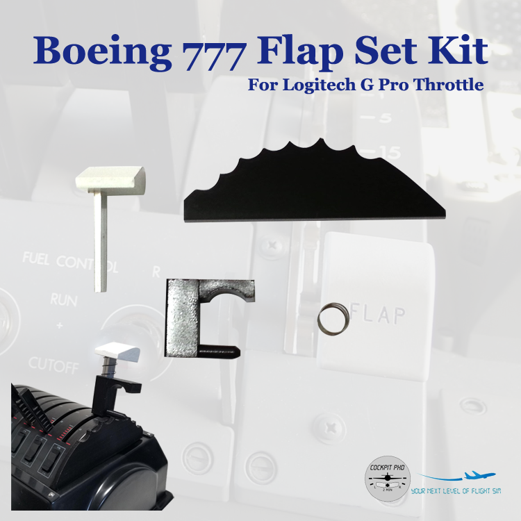 (CHRISTMAS SALE) Boeing 777 Flap Set for Logitech G Pro Throttle
