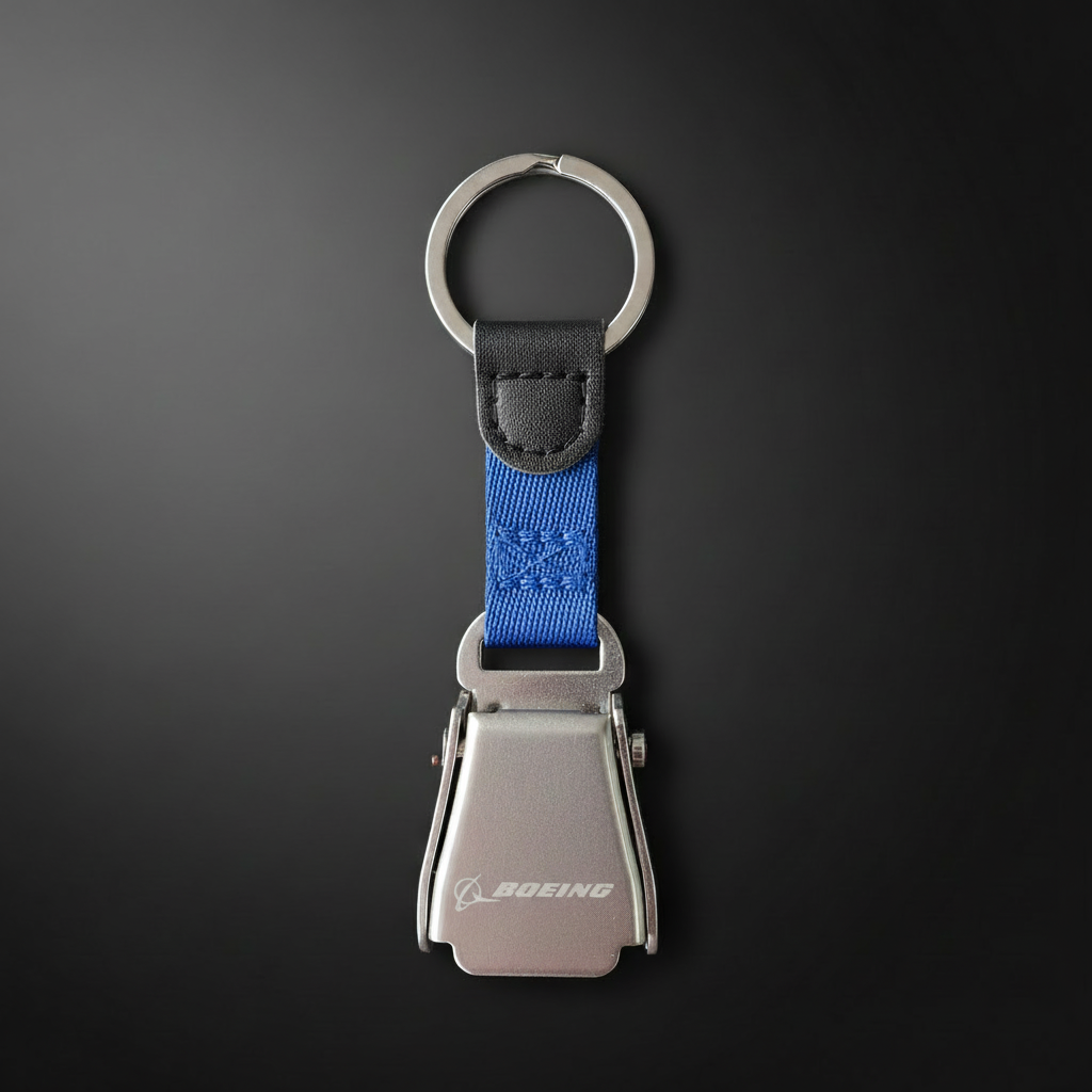Airbus- Airplane Seatbelt Keychain | Mini Buckle Bag Charm