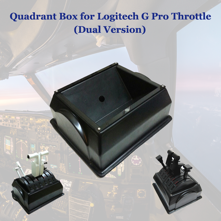 (CHRISTMAS SALE) Quadrant Box for Logitech G Pro Throttle (Dual throttles)