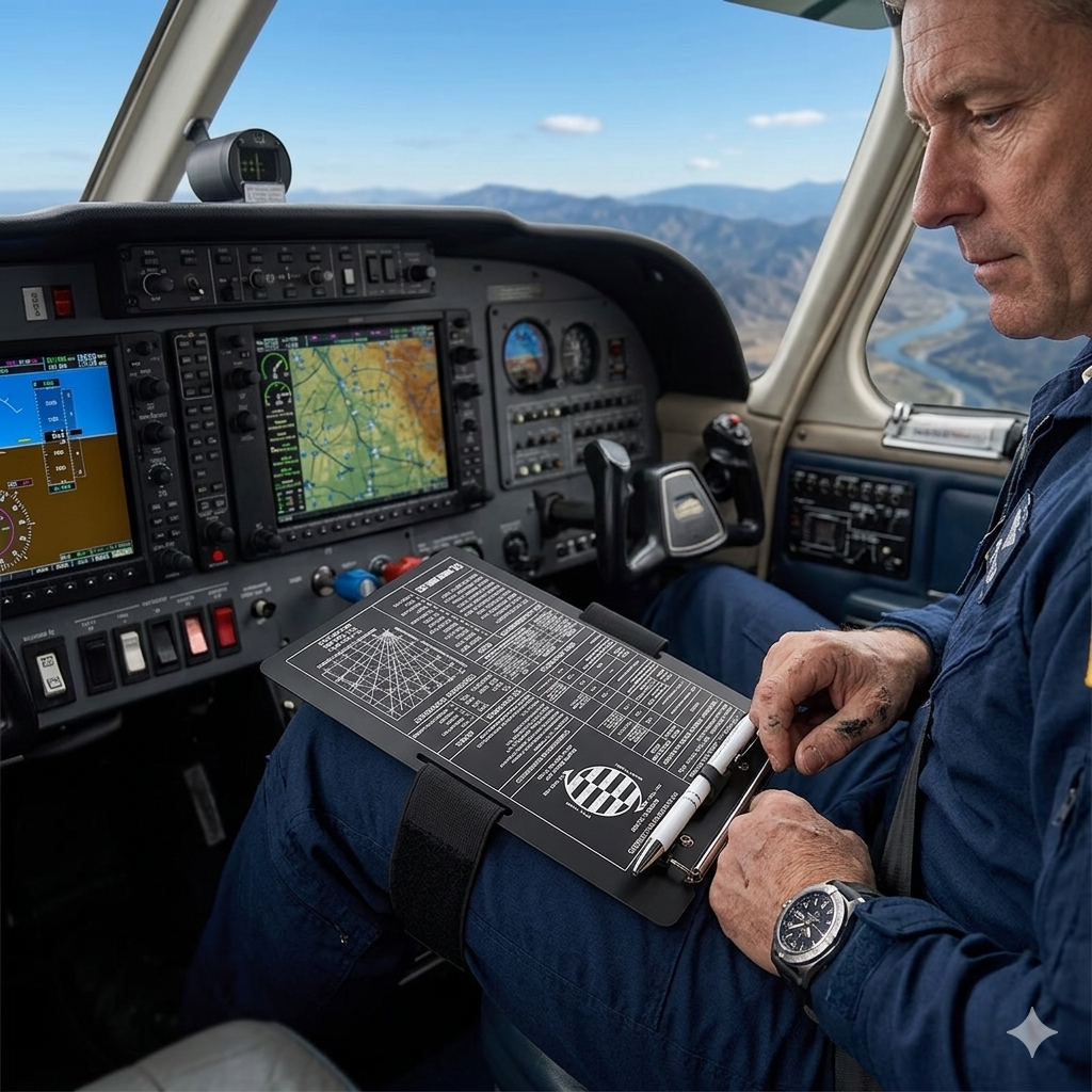 VFR/IFR Pilot Kneeboard - Flight Clipboard | Aviation Professional Training Gear