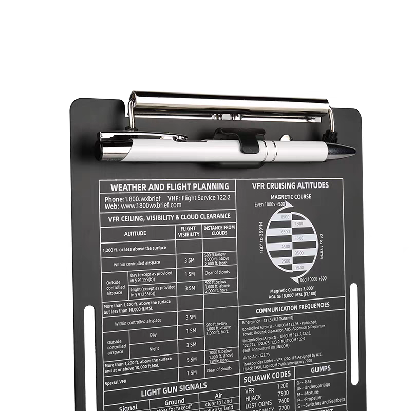 VFR/IFR Pilot Kneeboard - Flight Clipboard | Aviation Professional Training Gear