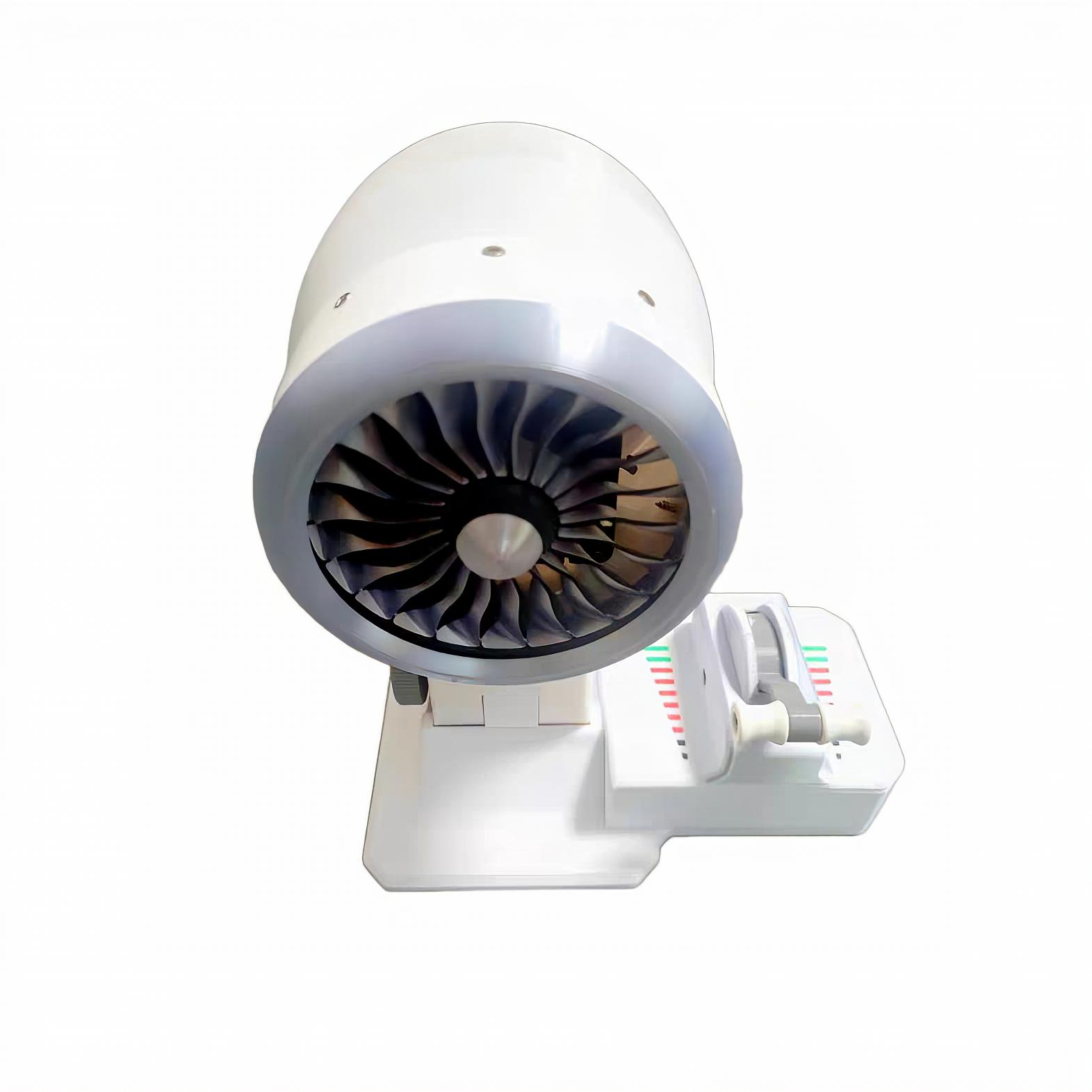 Aircraft Engine Desktop Fan | LED Turbine Cooling
