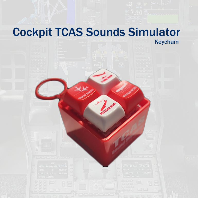 (WEEKLY DEAL) Cockpit TCAS Sounds Simulator Keychain